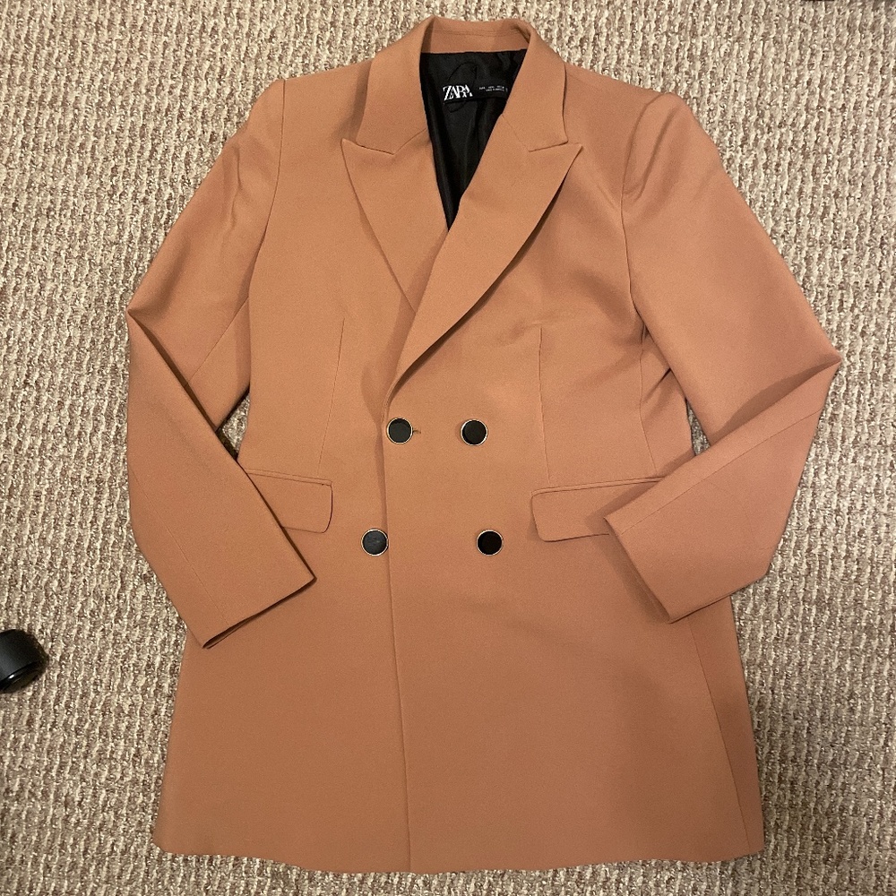 Zara Carmel Blazer Jacket